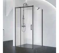 Душевой уголок BelBagno Acqua 120x90x195 ACQUA-AH-1-120/90-C-NERO профиль черный/матовый, стекло прозрачное