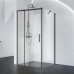 Душевой уголок BelBagno Acqua 120x90x195 ACQUA-AH-1-120/90-C-NERO профиль черный/матовый, стекло прозрачное