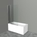 Шторка для ванны BelBagno Uno 90х150 UNO-V-11-90/150-C-Cr профиль хром, стекло прозрачное