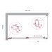Душевой уголок BelBagno Luce 130x80х195 LUCE-AH-1-130/80-C-Cr профиль хром, стекло прозрачное