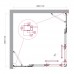 Душевой уголок BelBagno Luce 110x110х195 LUCE-A-22-80+30-C-Cr профиль хром, стекло прозрачное