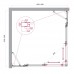 Душевой уголок BelBagno Luce 125x125х195 LUCE-A-22-100+25-C-Cr профиль хром, стекло прозрачное