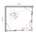 Душевой уголок BelBagno Luce 110x100х195 LUCE-AH-22-110/100-C-Cr профиль хром, стекло прозрачное