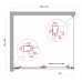 Душевой уголок BelBagno Luce 110x100х195 LUCE-AH-1-110/100-C-Cr профиль хром, стекло прозрачное