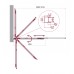 Шторка для ванны BelBagno Luce 100x145 LUCE-VF-11-100/145-C-Cr профиль хром, стекло прозрачное