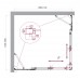 Душевой уголок BelBagno Luce 110x105х195 LUCE-AH-22-110/105-C-Cr профиль хром, стекло прозрачное