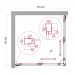Душевой уголок BelBagno Luce 90x90х195 LUCE-A-2-90-C-Cr профиль хром, стекло прозрачное