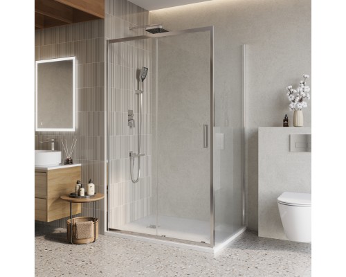 Душевой уголок BelBagno Luce 150x100х195 LUCE-AH-1-150/100-C-Cr профиль хром, стекло прозрачное