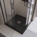 Душевой поддон из искусственного мрамора Belbagno Tray 90х90 черный TRAY-MR-UNO-A-90-35-NERO-CR