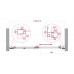 Душевая дверь BelBagno Luce 120x195 LUCE-BF-1-120-C-Cr профиль хром, стекло прозрачное