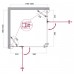 Душевой уголок BelBagno Kraft 120x100x195 KRAFT-AH-22-120/100-C-Cr-L профиль хром/матовый, стекло прозрачное