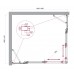 Душевой уголок BelBagno Luce 125x110х195 LUCE-AH-22-125/110-C-Cr профиль хром, стекло прозрачное