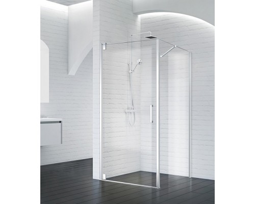 Душевой уголок BelBagno Marmi 100x80x195 MARMI-AH-1-100/80-C-Cr профиль хром, стекло прозрачное