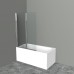Шторка для ванны BelBagno Uno 110x150 UNO-V-2-110/150-C-Cr профиль хром, стекло прозрачное