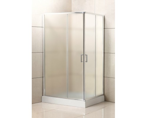 Душевой уголок BelBagno Uno 100x80x195 UNO-195-AH-2-100/80-P-Cr профиль хром, стекло рифлёное