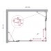 Душевой уголок BelBagno Luce 125x100х195 LUCE-AH-22-125/100-C-Cr профиль хром, стекло прозрачное