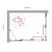 Душевой уголок BelBagno Luce 105x80х195 LUCE-AH-21-105/80-C-Cr профиль хром, стекло прозрачное