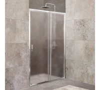 Душевая дверь BelBagno Unique 100-115х190 UNIQUE-BF-1-100/115-P-Cr профиль хром, стекло рифлёное