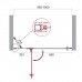 Душевая дверь BelBagno Kraft 100x195 KRAFT-B-12-60/40-C-Cr-L профиль хром/матовый, стекло прозрачное