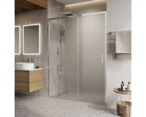 Душевая дверь BelBagno Luce 150x195 LUCE-BF-1-150-C-Cr профиль хром, стекло прозрачное
