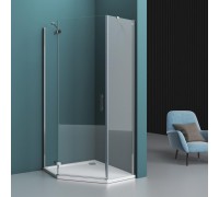 Душевой уголок BelBagno Kraft 90x90x195 KRAFT-P-1-90-C-Cr-L профиль хром/матовый, стекло прозрачное