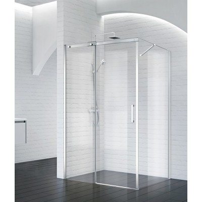 Душевой уголок BelBagno Acqua 100x80х195 ACQUA-AH-1-100/80-C-Cr профиль хром, стекло прозрачное
