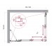 Душевой уголок BelBagno Luce 100x80х195 LUCE-AH-21-100/80-C-Cr профиль хром, стекло прозрачное