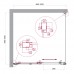 Душевой уголок BelBagno Luce 100x100х195 LUCE-A-1-100/100-C-Cr профиль хром, стекло прозрачное