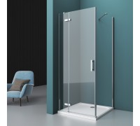 Душевой уголок BelBagno Kraft 120x90x195 KRAFT-AH-12-120/90-C-Cr-L профиль хром/матовый, стекло прозрачное