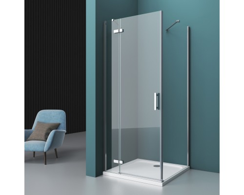 Душевой уголок BelBagno Kraft 120x90x195 KRAFT-AH-12-120/90-C-Cr-L профиль хром/матовый, стекло прозрачное