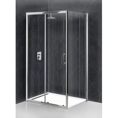 Душевой уголок BelBagno Uno 120x90x195 UNO-195-AH-1-120/90-C-Cr профиль хром, стекло прозрачное