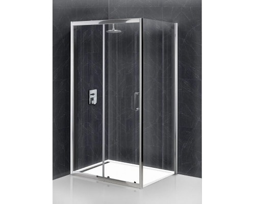 Душевой уголок BelBagno Uno 100x80x195 UNO-195-AH-1-100/80-C-Cr профиль хром, стекло прозрачное