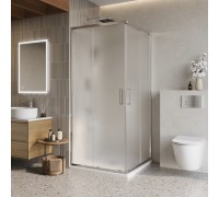 Душевой уголок BelBagno Luce 90x90х195 LUCE-A-2-90-P-Cr профиль хром, стекло рифленое