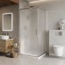 Душевой уголок BelBagno Luce 90x90х195 LUCE-A-2-90-P-Cr профиль хром, стекло рифленое
