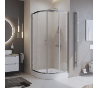 Душевой уголок BelBagno Uno 100x100x195 UNO-195-R-2-100-C-Cr профиль хром, стекло прозрачное