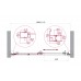 Душевая дверь BelBagno Luce 110x195 LUCE-BF-1-110-C-Cr профиль хром, стекло прозрачное