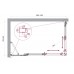 Душевой уголок BelBagno Luce 130x80х195 LUCE-AH-21-130/80-C-Cr профиль хром, стекло прозрачное