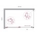 Душевой уголок BelBagno Luce 140x90х195 LUCE-AH-1-140/90-C-Cr профиль хром, стекло прозрачное