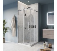 Душевой уголок BelBagno Marino 100x100x195 MARINO-A-2-100-C-CR профиль хром, стекло прозрачное