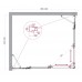 Душевой уголок BelBagno Luce 140x120х195 LUCE-AH-22-140/120-C-Cr профиль хром, стекло прозрачное