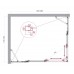 Душевой уголок BelBagno Luce 145x115х195 LUCE-AH-22-145/115-C-Cr профиль хром, стекло прозрачное