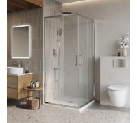 Душевой уголок BelBagno Luce 80x80х195 LUCE-A-2-80-C-Cr профиль хром, стекло прозрачное