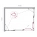 Душевой уголок BelBagno Luce 150x115х195 LUCE-AH-22-150/115-C-Cr профиль хром, стекло прозрачное