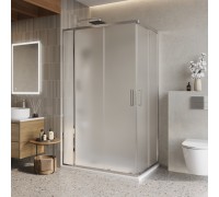 Душевой уголок BelBagno Luce 110x90х195 LUCE-AH-21-110/90-P-Cr профиль хром, стекло рифленое
