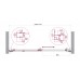 Душевая дверь BelBagno Luce 140x195 LUCE-BF-1-140-C-Cr профиль хром, стекло прозрачное