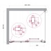 Душевой уголок BelBagno Luce 100x90х195 LUCE-AH-1-100/90-C-Cr профиль хром, стекло прозрачное