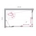 Душевой уголок BelBagno Luce 125x80х195 LUCE-AH-21-125/80-C-Cr профиль хром, стекло прозрачное