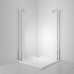 Боковая стенка BelBagno Luce 20х195 LUCE-20-FIX-C-Cr профиль хром, стекло прозрачное