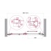 Душевая дверь BelBagno Luce 100x195 LUCE-BF-1-100-C-Cr профиль хром, стекло прозрачное