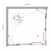 Душевой уголок BelBagno Luce 125x120х195 LUCE-AH-22-125/120-C-Cr профиль хром, стекло прозрачное